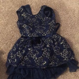 blue and hold G E O R G E dress